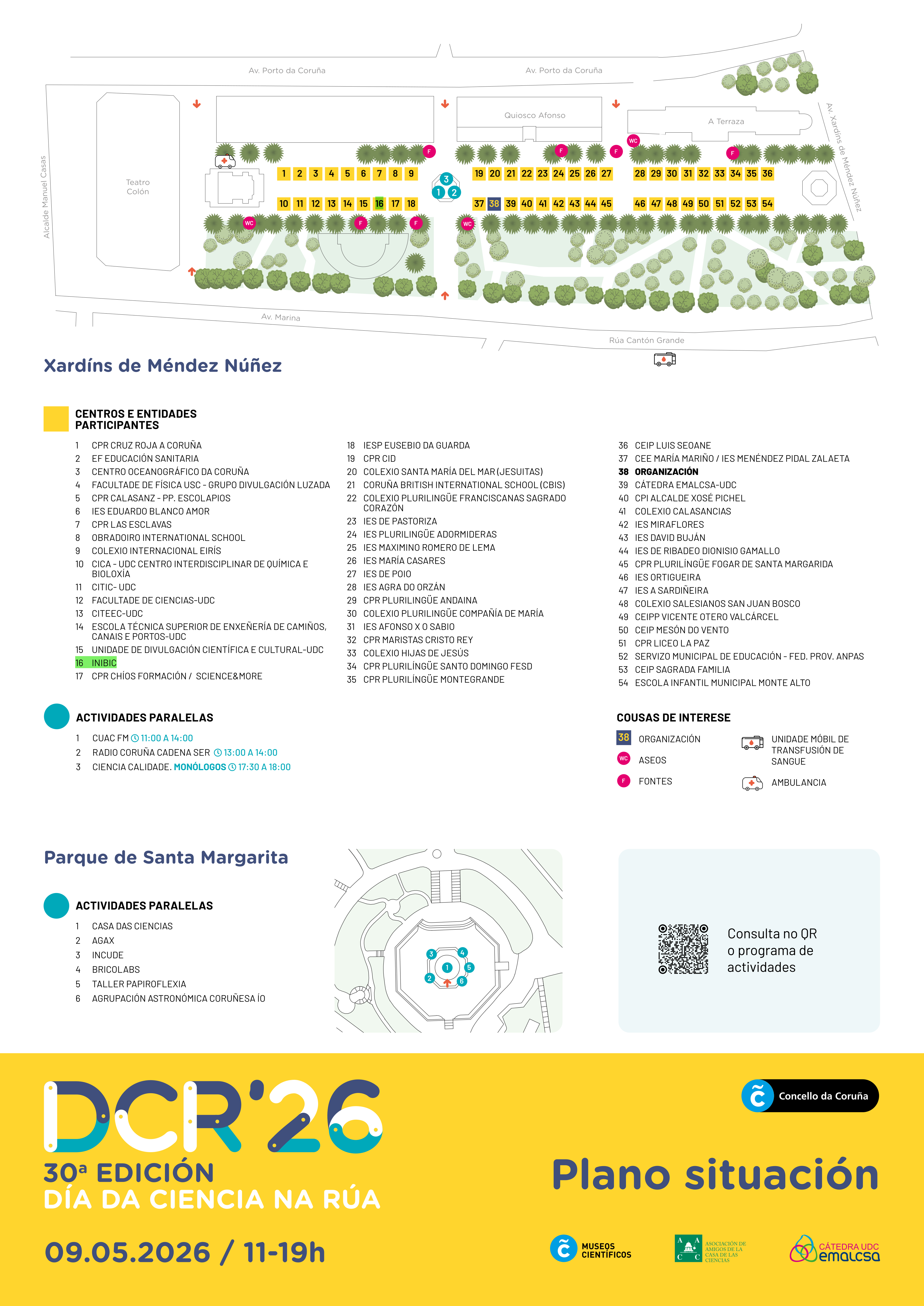 Plano do día da ciencia na rúa.
